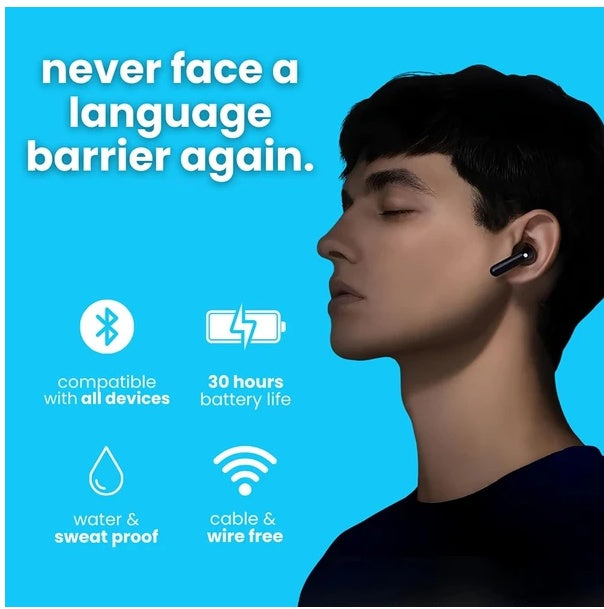 Translator Earbuds 144 Languages Real Time Online OffLine Translation Earphones