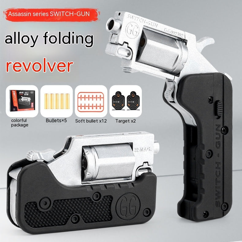 Alloy Throwing Shell Left Wheel Toy Foldable