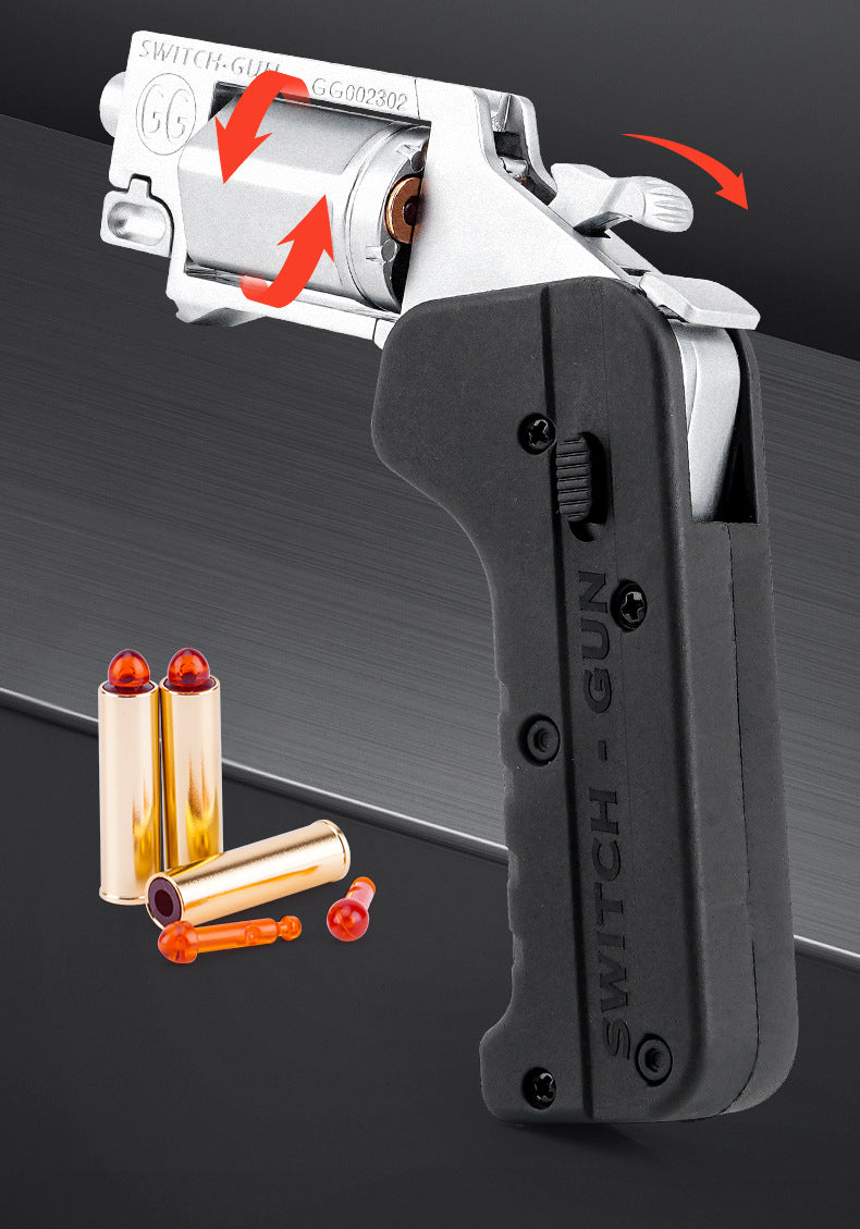 Alloy Throwing Shell Left Wheel Toy Foldable
